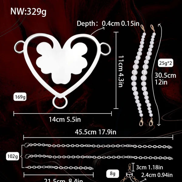 Women’s Pearl Bondage Panties - Clit Stimulator BDSM Toy