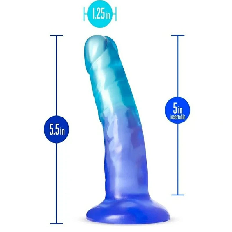 Realistic Clear Crystal Dildo with Hands-Free Suction Base