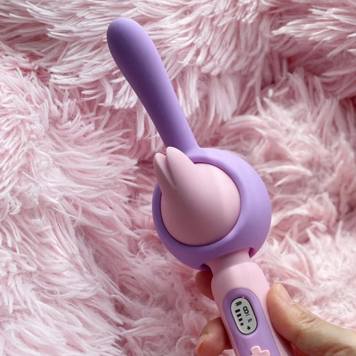 Monster Av Vibrating Stick 3 In 1 Stick Head Heating G- Spot Stimulator App Remote Control
