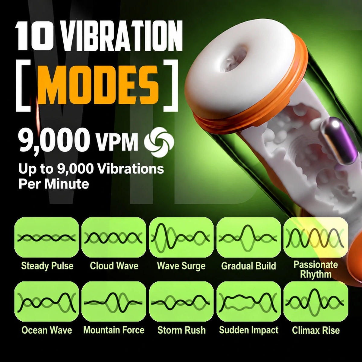Galaku App-Controlled Vibrating Male Masturbator