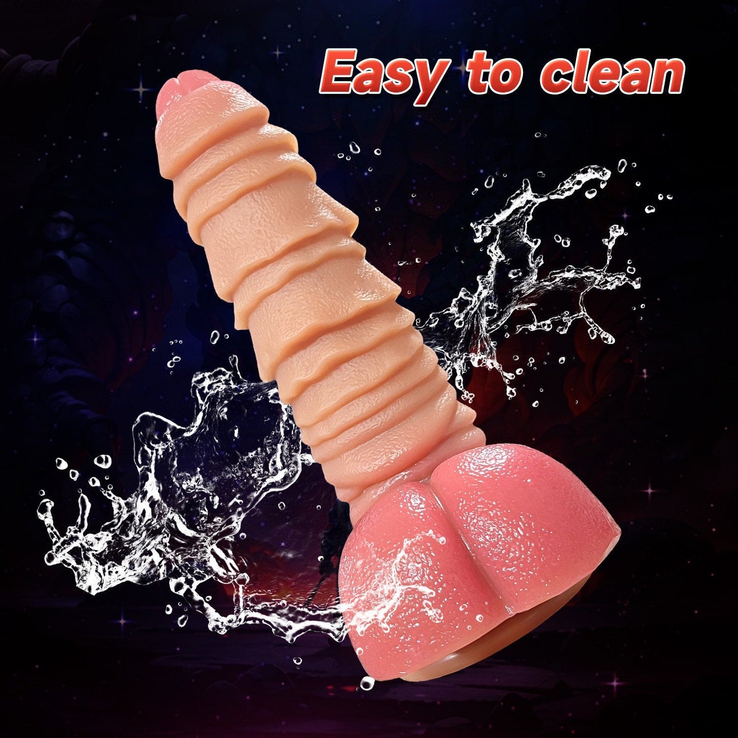 Bamboo Horse Textured Silicone Dildo