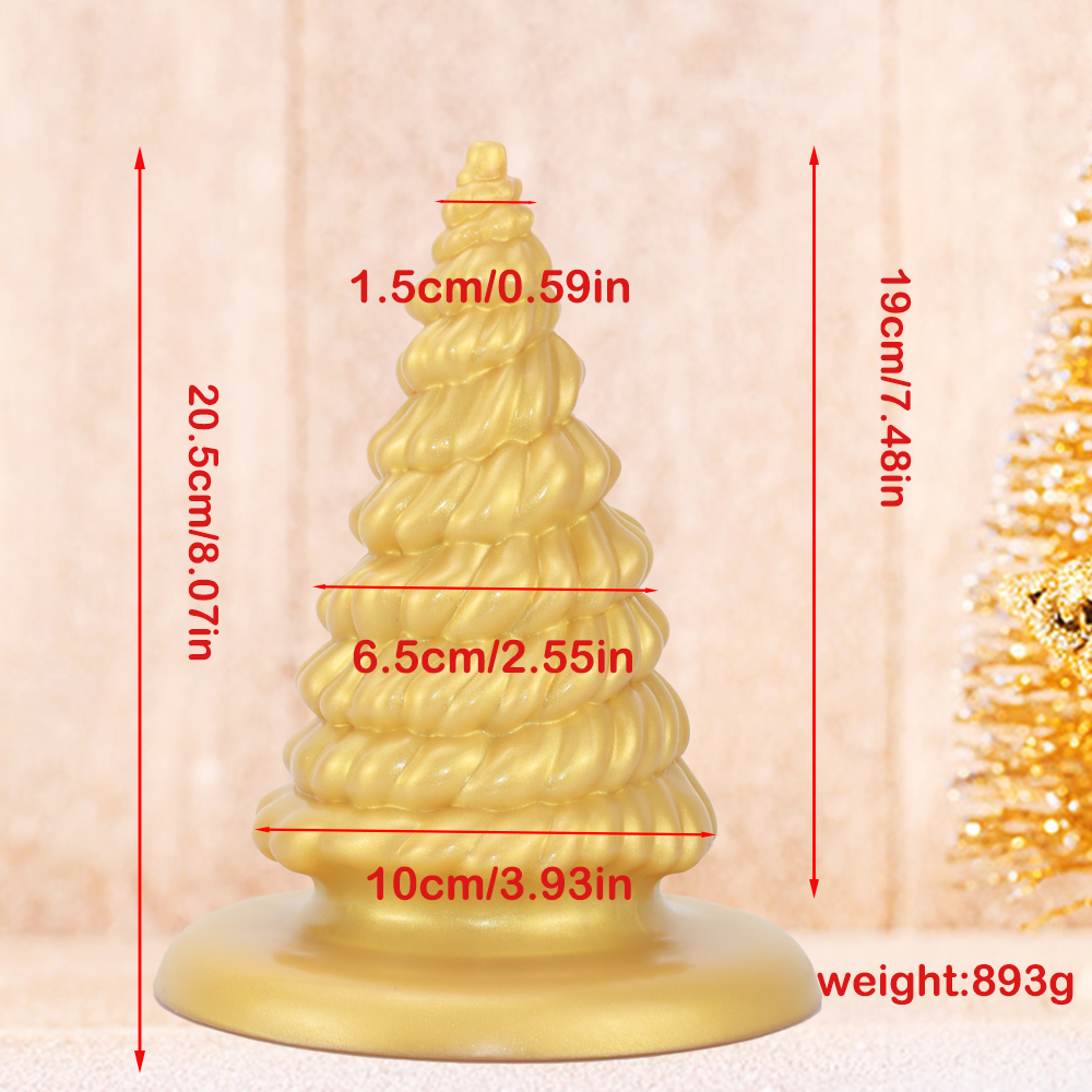 Christmas tree-shaped anal plugs