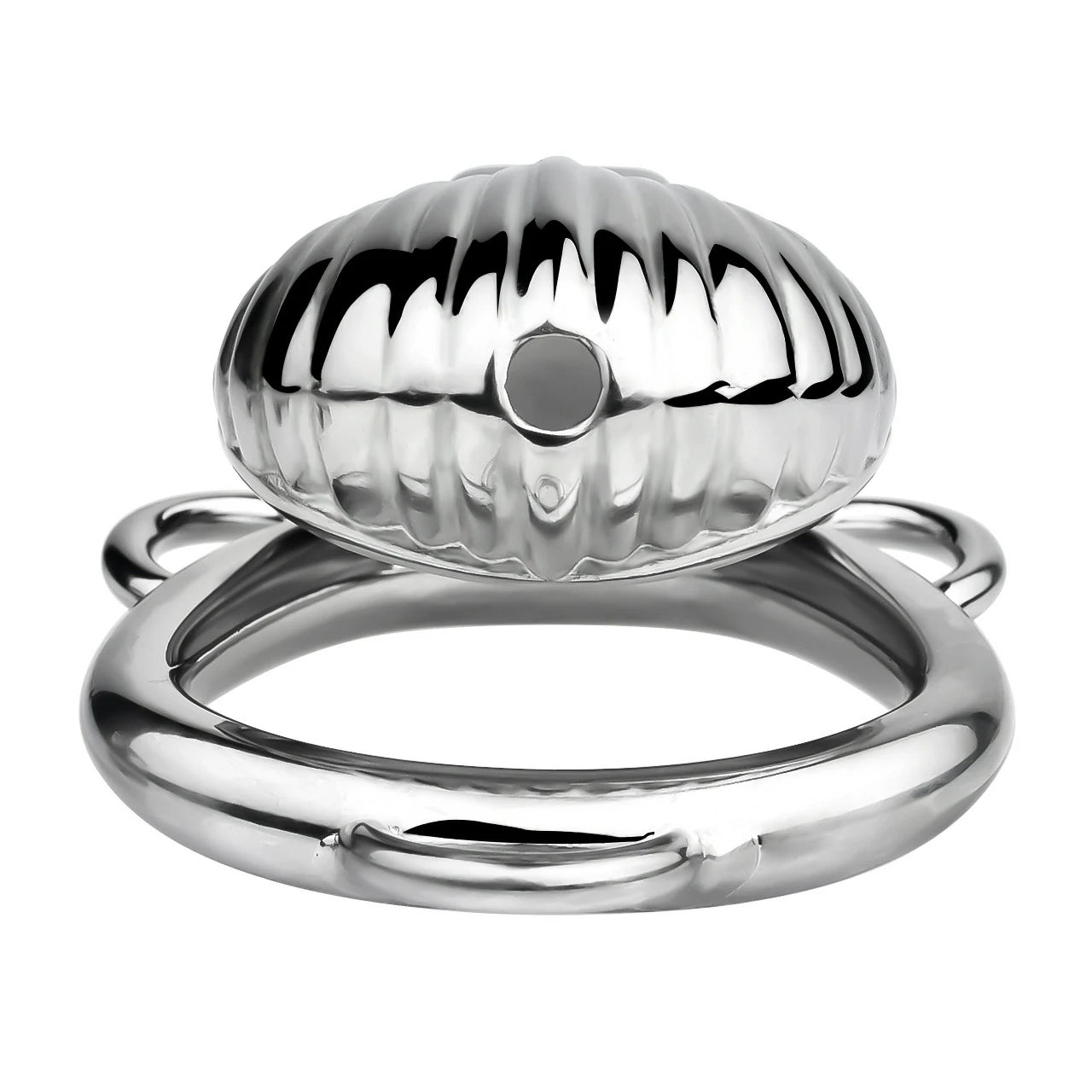 FRRK Metal Seashell Shape Chastity Lock (Optional Ring Sizes)