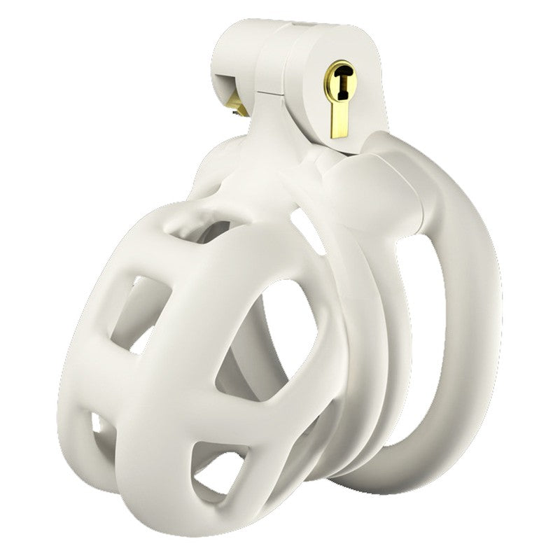 White Chastity Cage