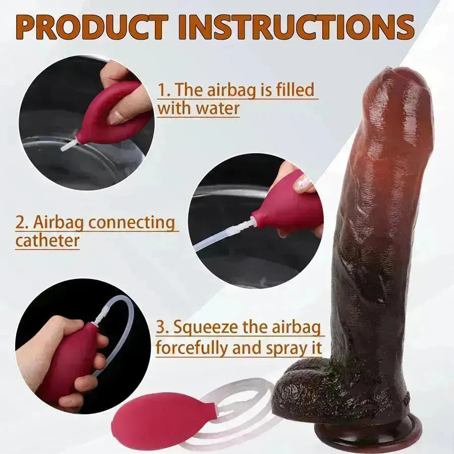 Xinghaoya Black Ejaculating Dildo
