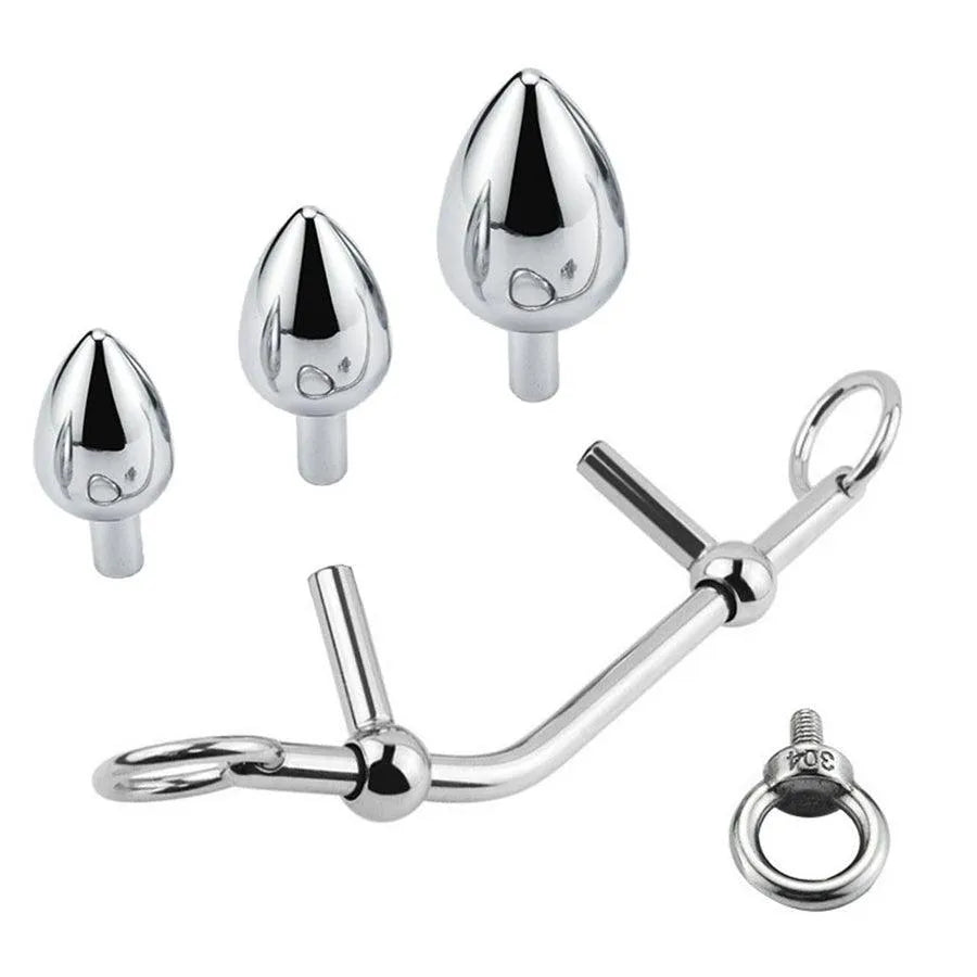 Detachable Metal Anal Hook Kinky Sex Toys
