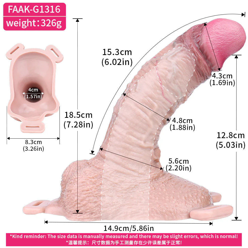 Anesidora Wearable Curved Penis Sleeve 6 Inches