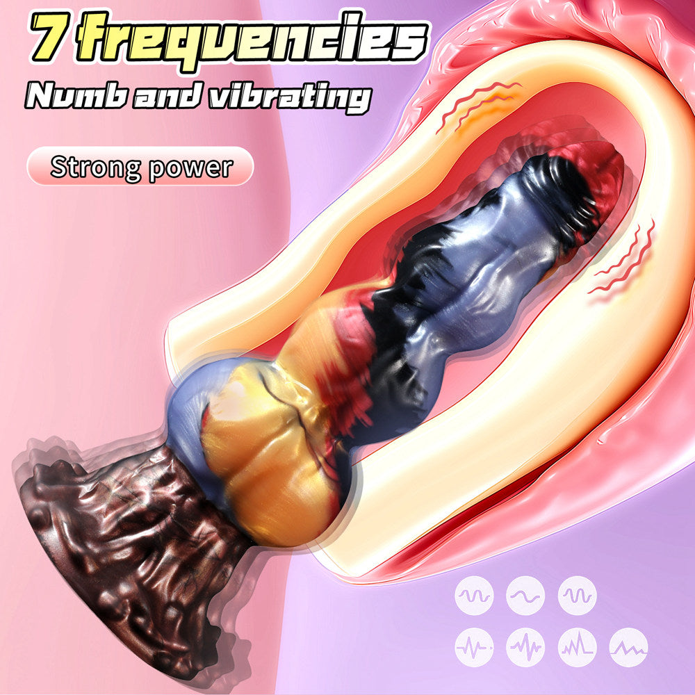 Xinghaoya Silicone Dog Penis Thrusting Vibrator