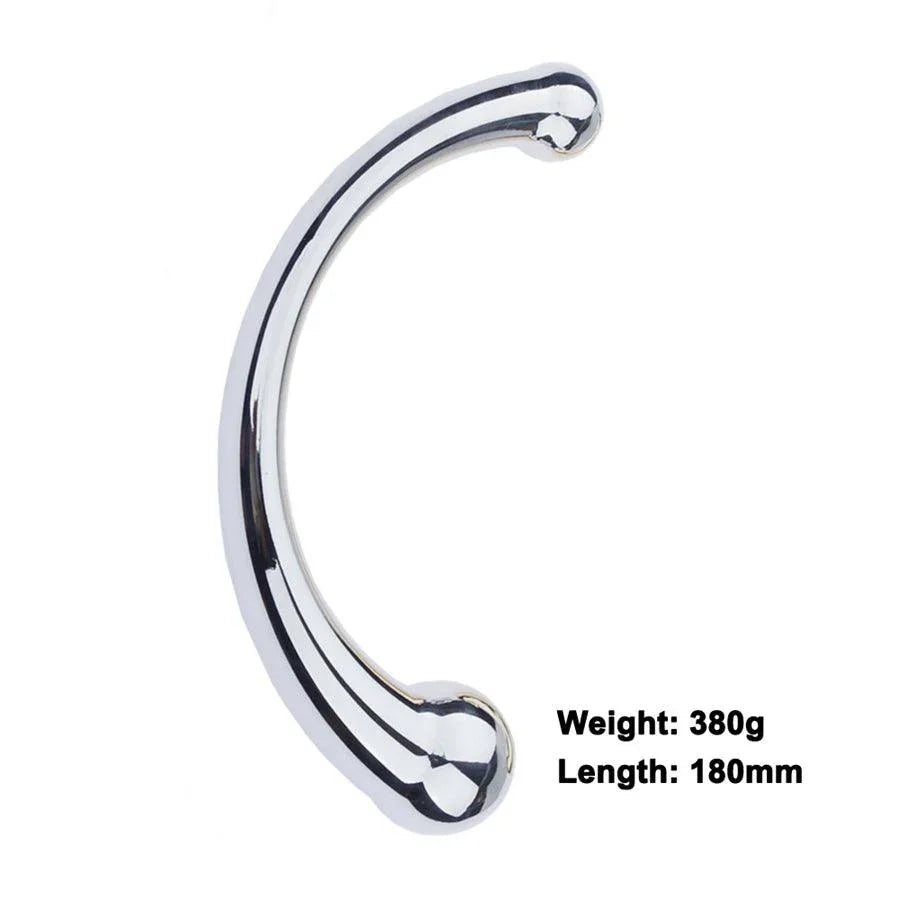 Dual Head Stainless Steel Anal Dildo
