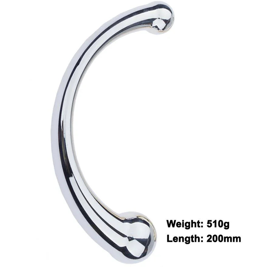Dual Head Stainless Steel Anal Dildo