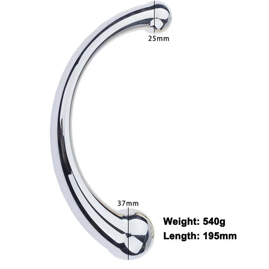 Dual Head Stainless Steel Anal Dildo