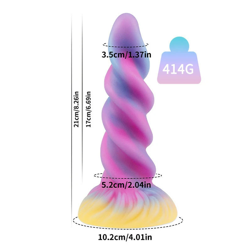 Glow in the Dark Moon Fantasy Unicorn Dildo