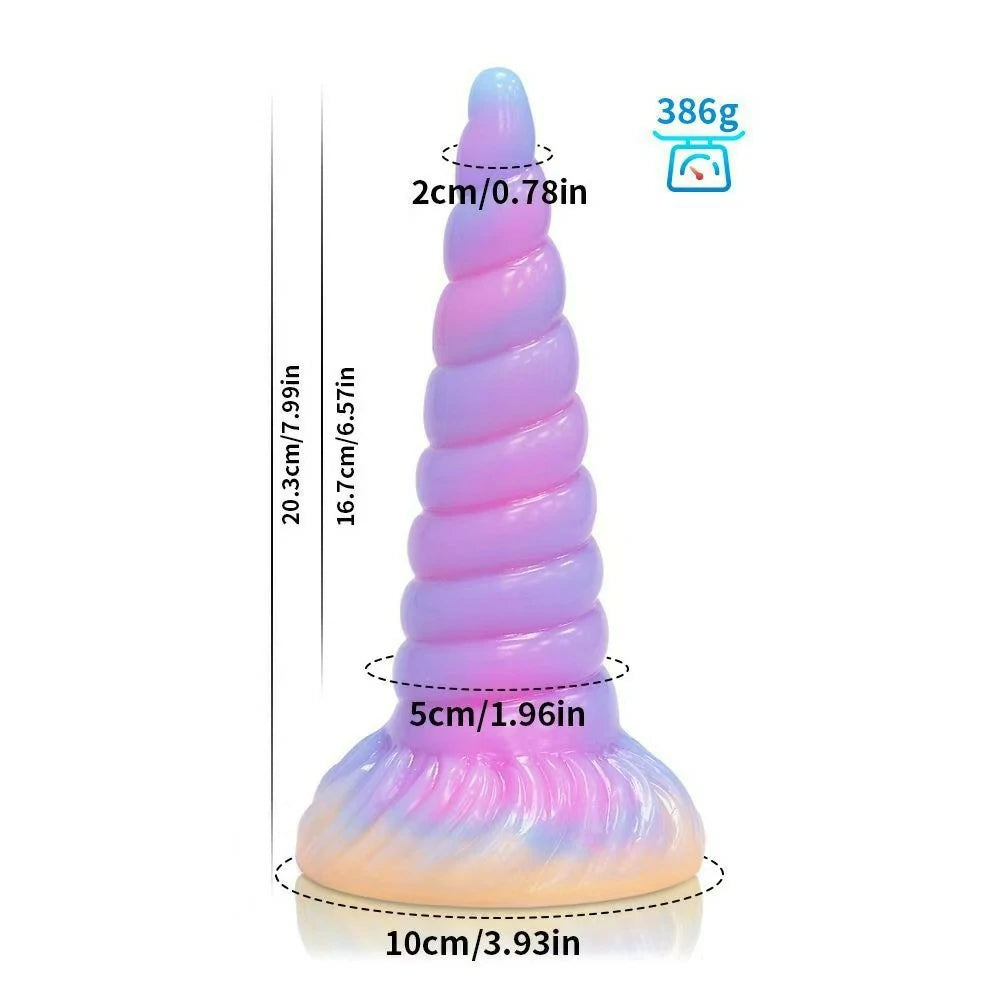 Glow in the Dark Moon Fantasy Unicorn Dildo