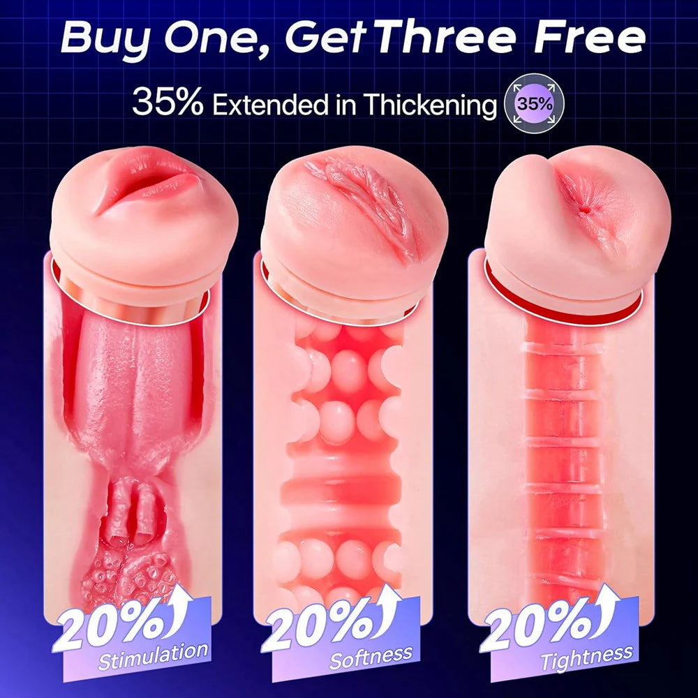 Xinghaoya Realistic Male Blowjob Stroker - Smart APP Control with 9 Vibration & 9 Suction Modes