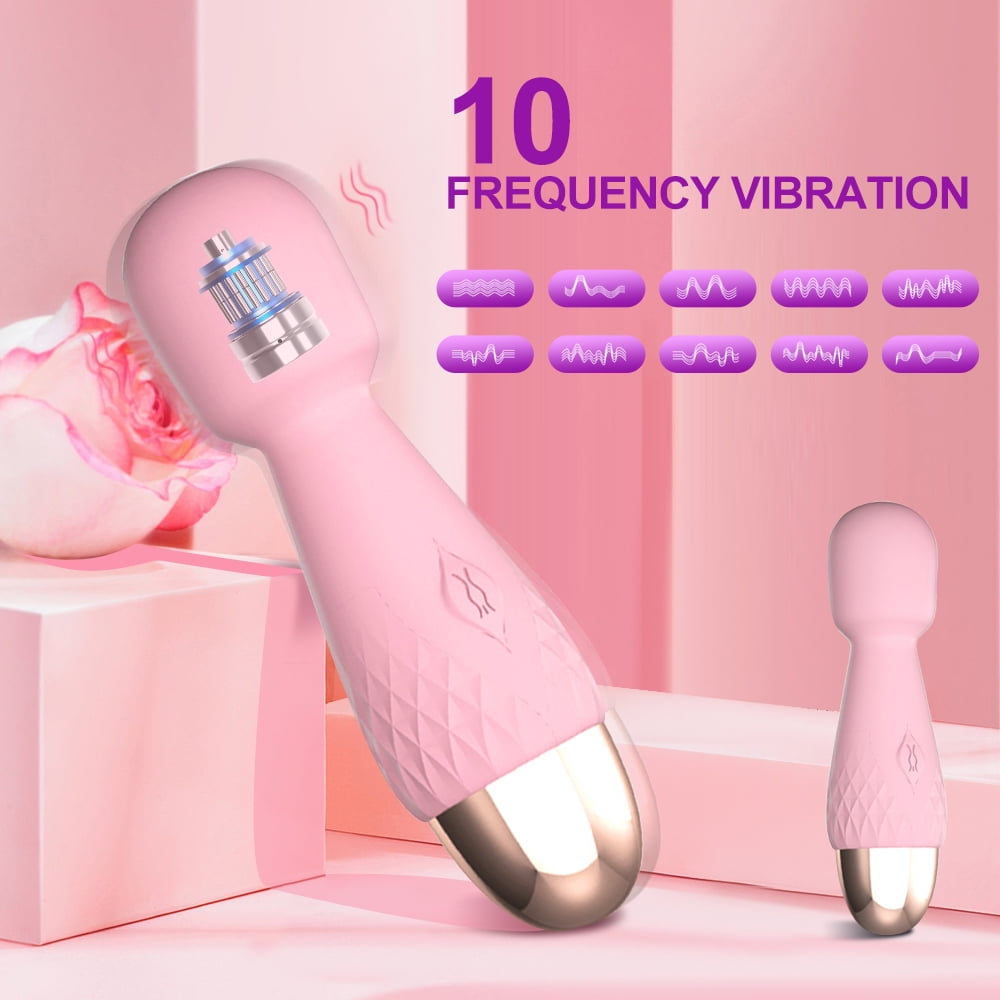 Birdsexy Mini Vibrator Sex Toys for Women, Female G-Spot Clitoris Stimulator Massager AV Vibrator Partners Toy for Women, 10 Vibrating Modes Rechargeable Small Vibrators, Pink