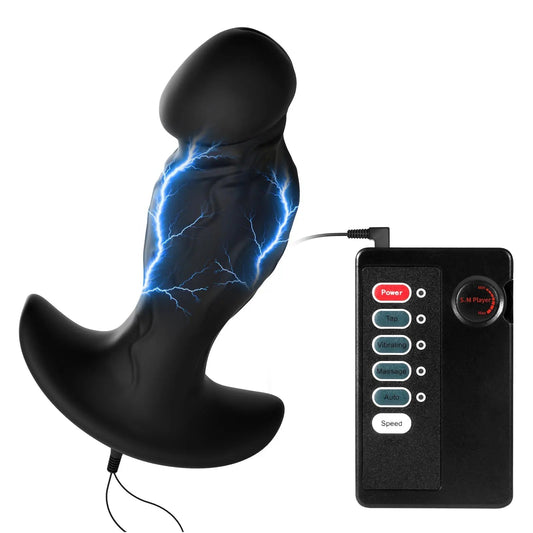 Electro-Stim Vibrating Prostate Massager with Remote Control