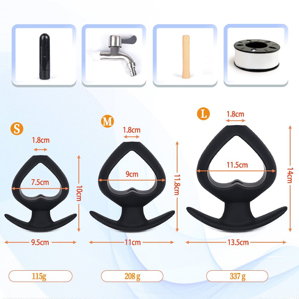 Faucet-Connectable Anal Plug Kit