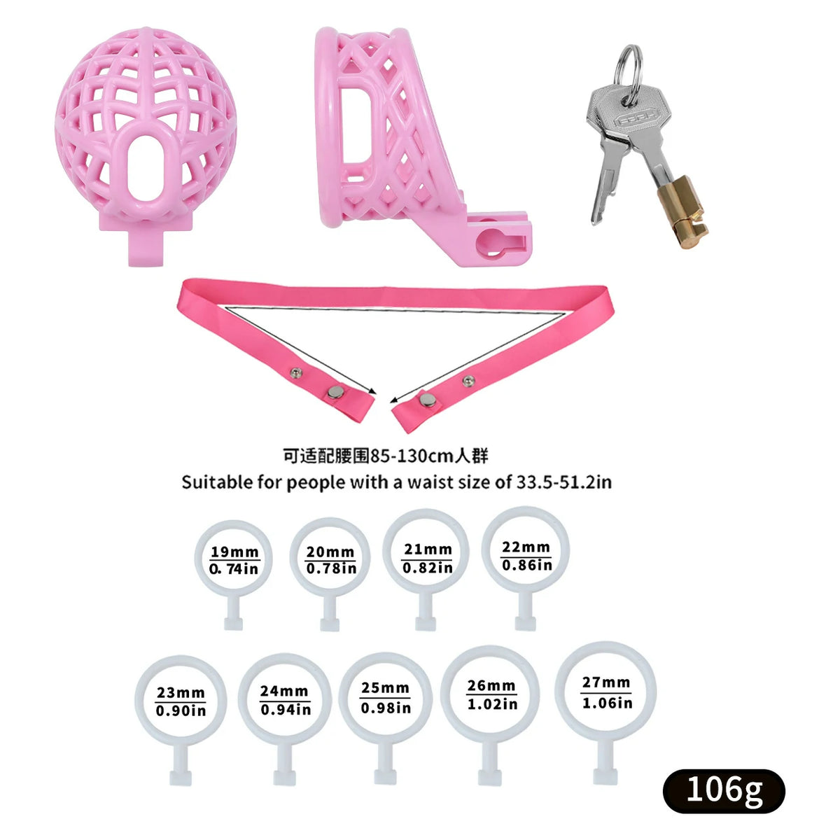 Air Grid Ultra-Light Resin Chastity Cage
