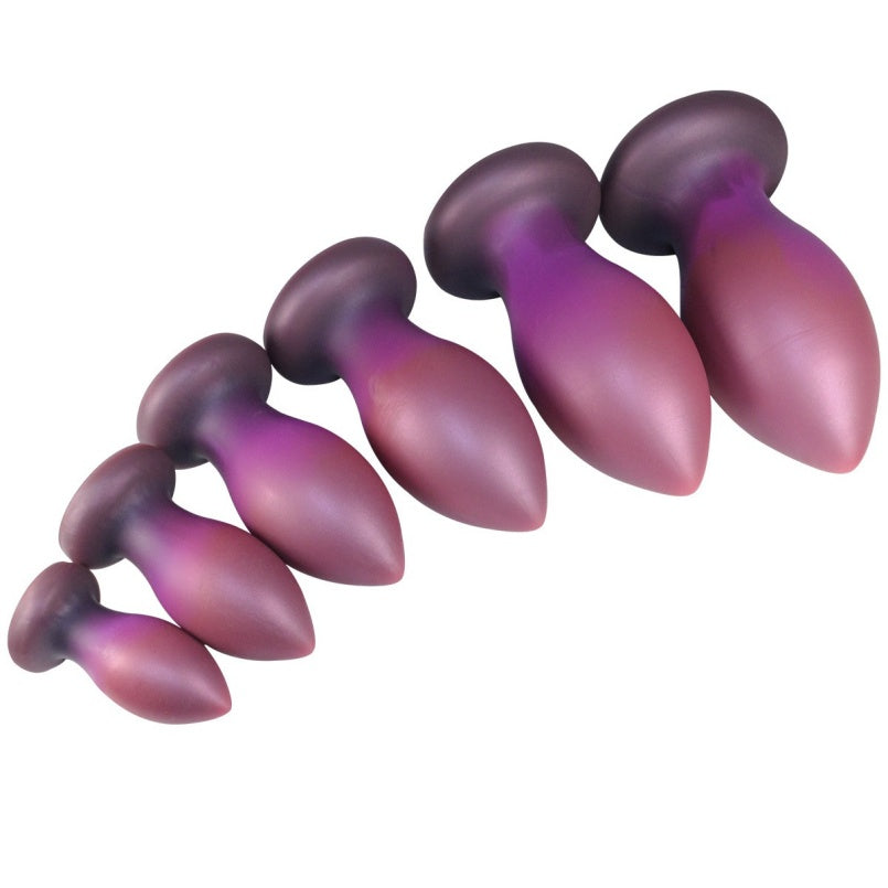 Purple Fantasy Silicone Butt Plug Fist Dildo - Extreme Restraints Anal Expansion Sex Toys for Women