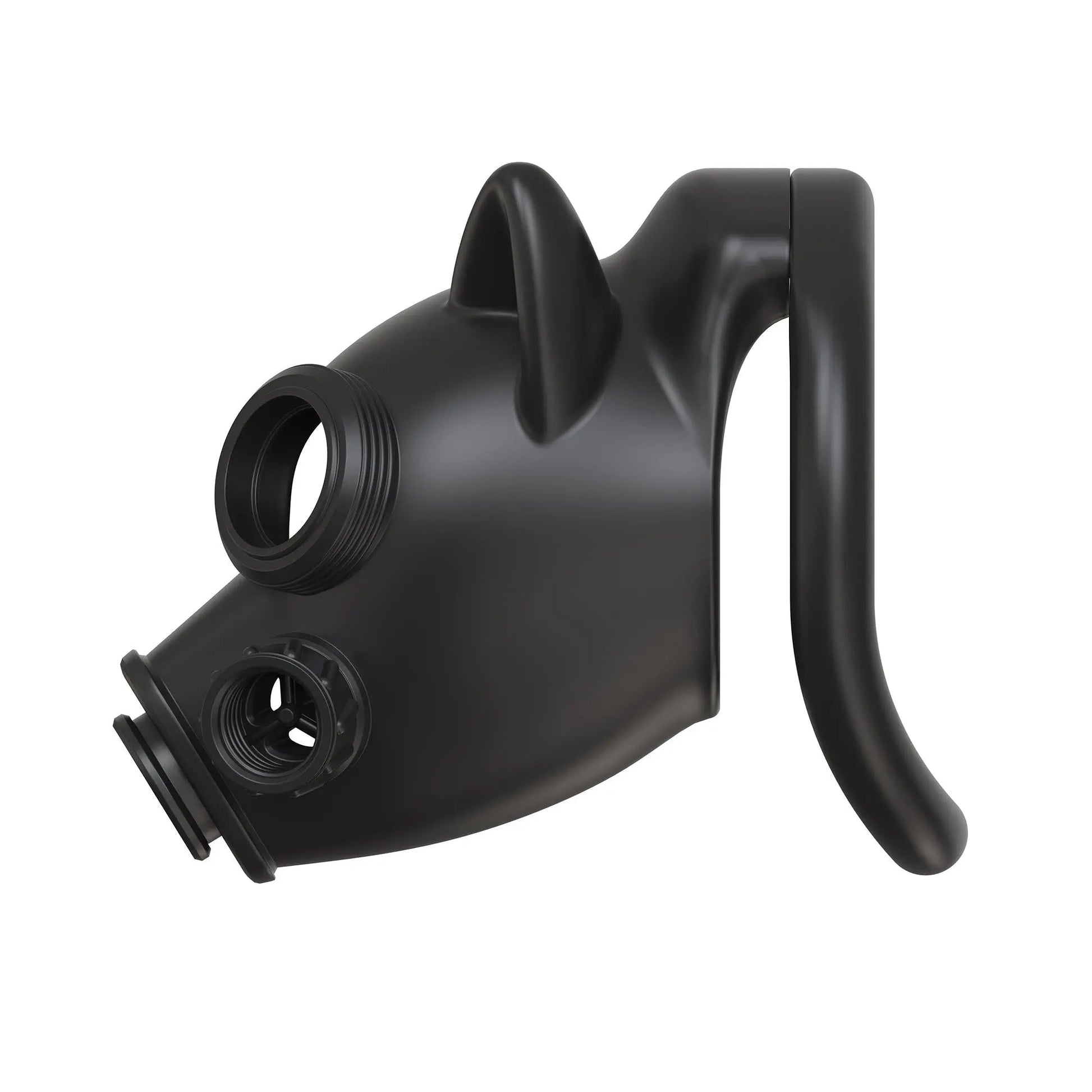 Gas Mask Chastity Lock Set 6 Ring Adjustable Design with Locking Keys