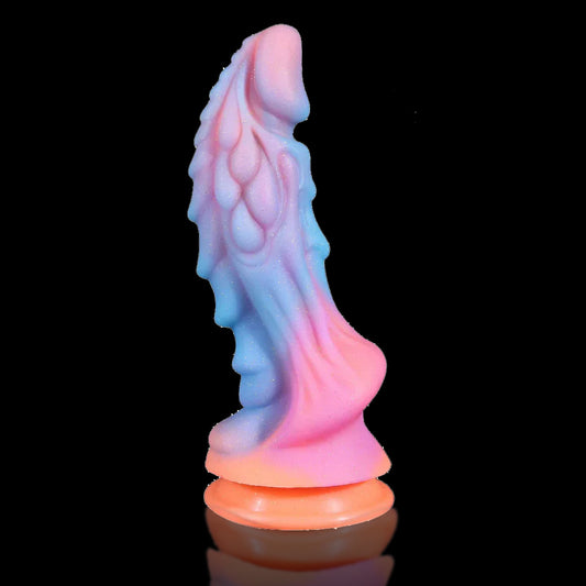 Glowing Drippy Dragon Fantasy Dildo 8 Inches