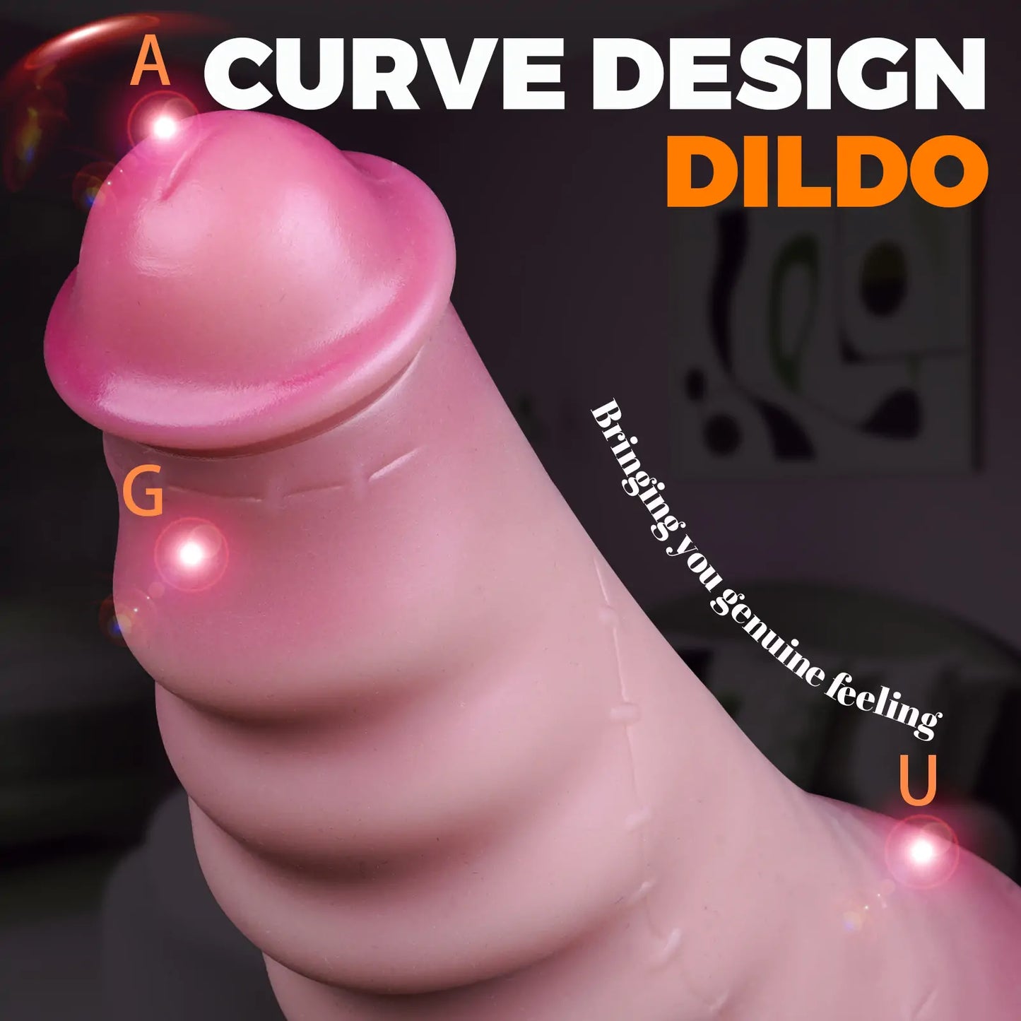 Spiral Wavy Textured Pink Anal Dildo