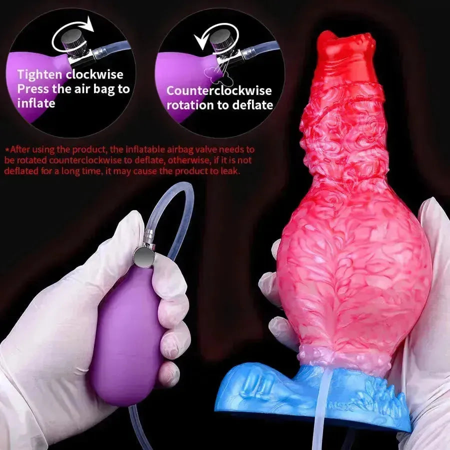 Inflatable Cum Dildo Sex Toy