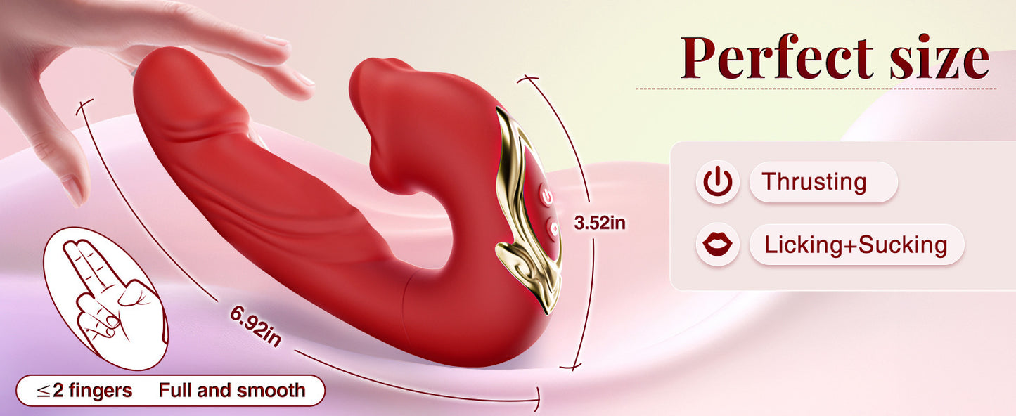 Joi Toys Dual-Stim Thrusting Vibrator