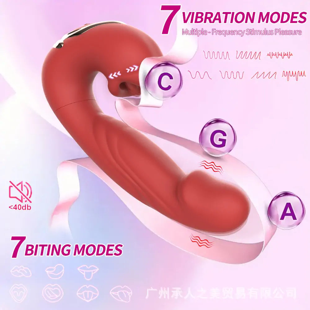 Joi Toys Dual-Stim Thrusting Vibrator