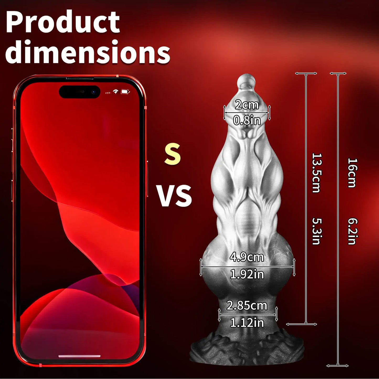 kludde - Fantasy Knot Dog Dildo 3 Size