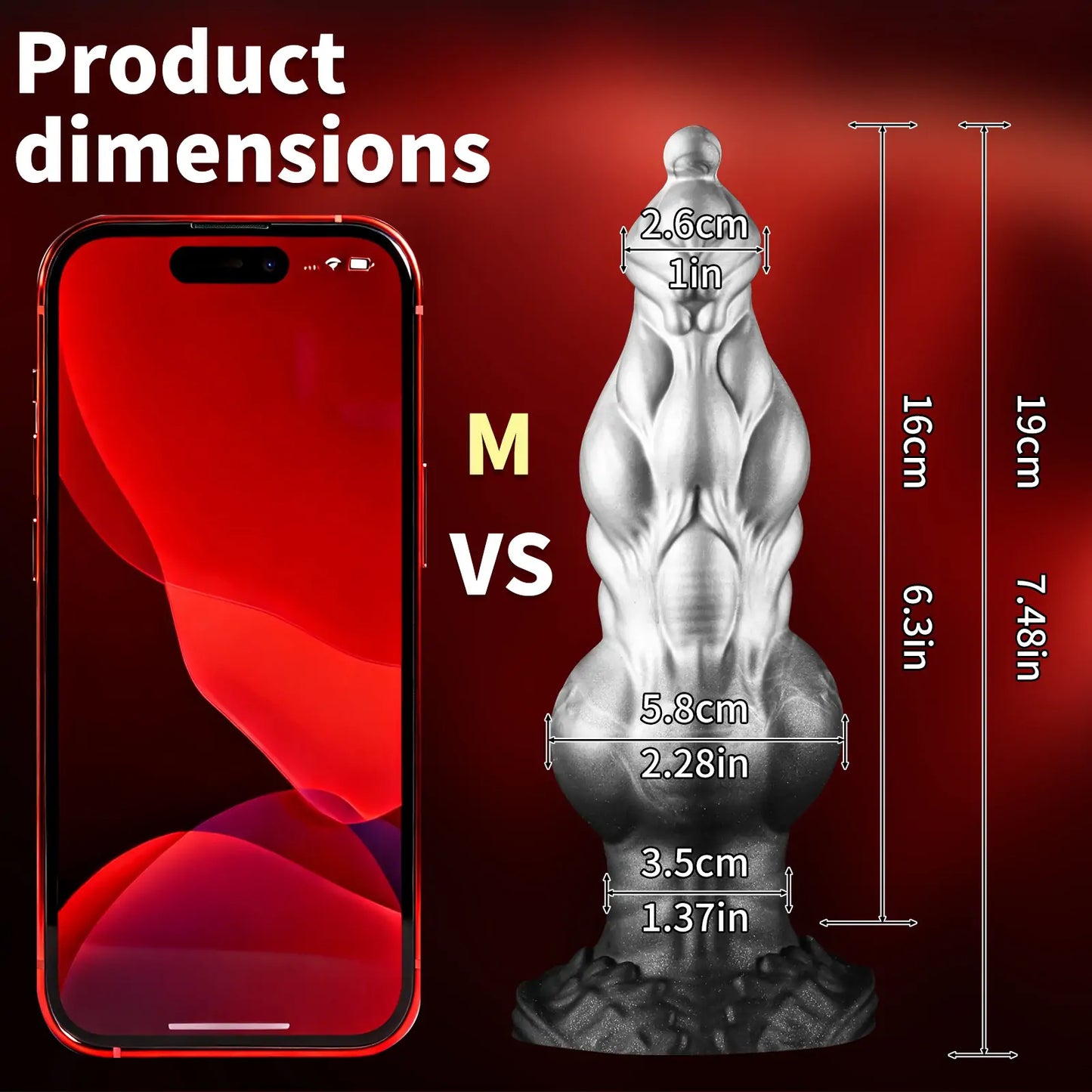 kludde - Fantasy Knot Dog Dildo 3 Size