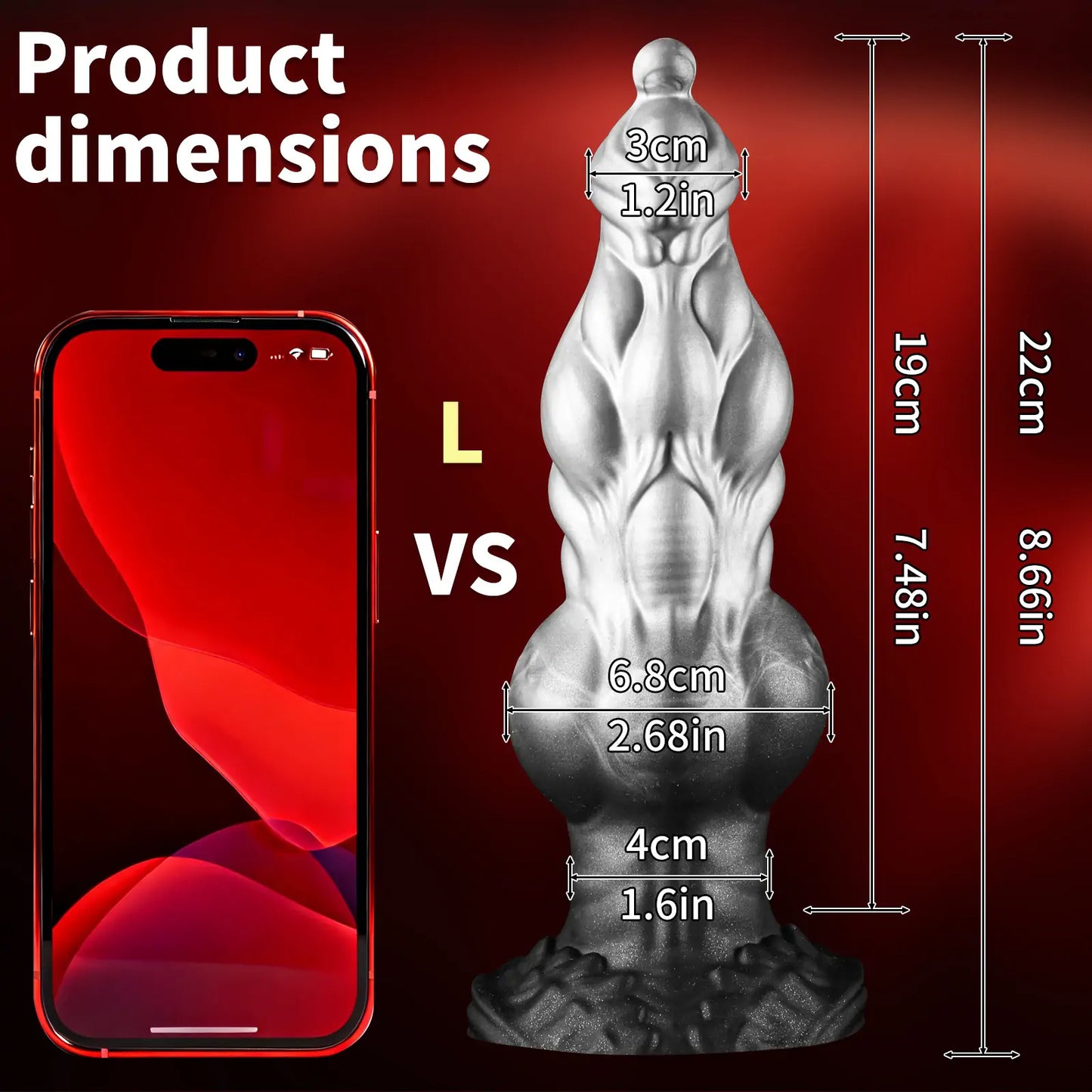 kludde - Fantasy Knot Dog Dildo 3 Size