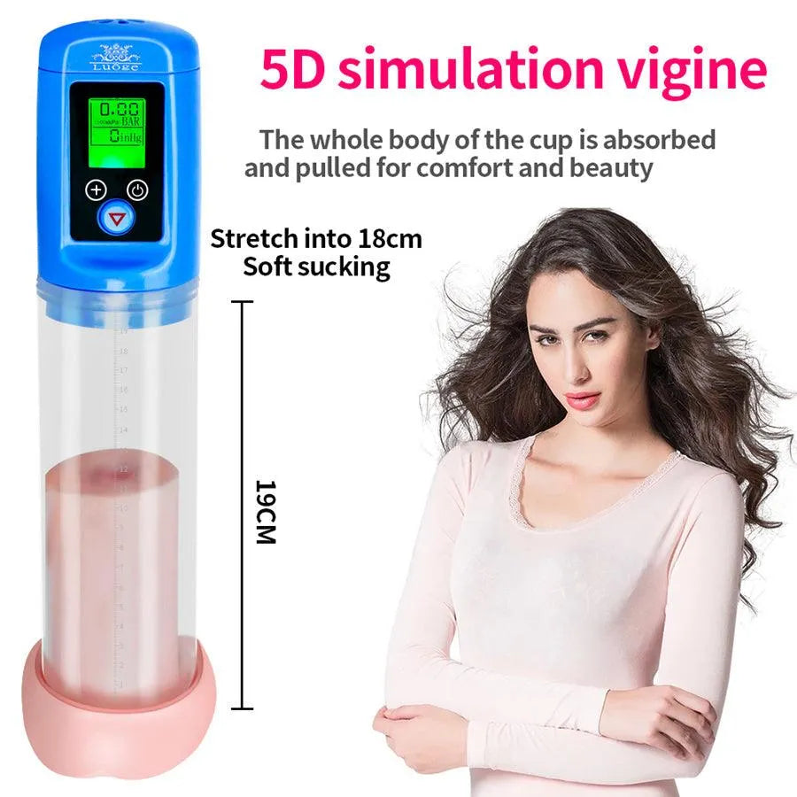 LCD Display Penis Enlargement Pump