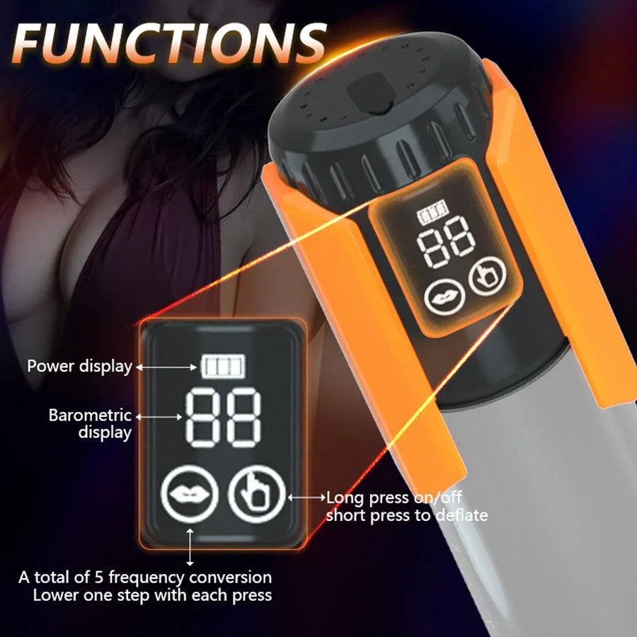 LED Display Electric Penis Pump for ED
