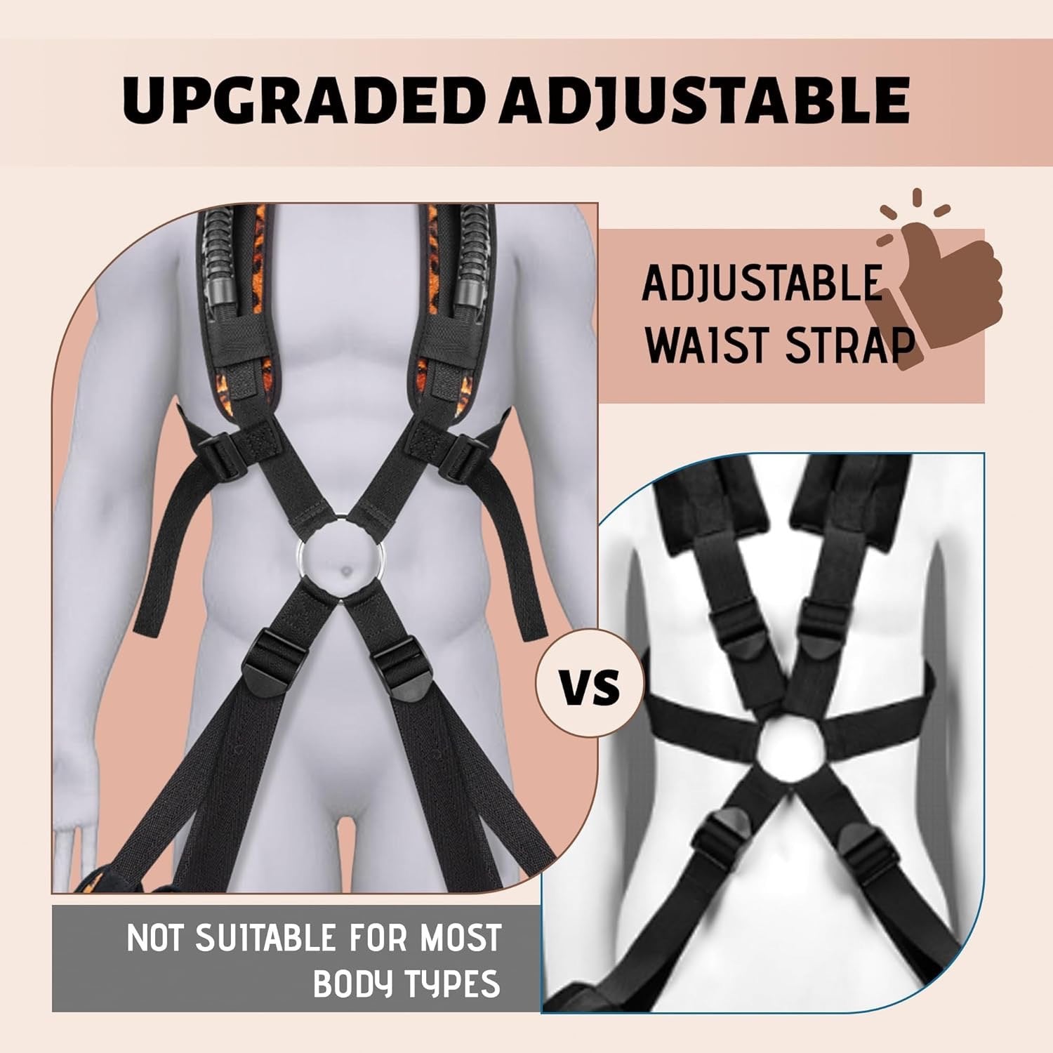 Leopard Print Bondage Gear Adjustable Design