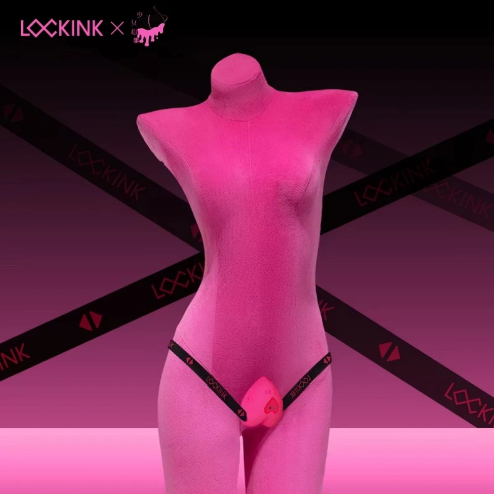 LOCKINK ROMEO Heart Shaped Wearable Clit Suction Vibrator 10 Modes Remote Control