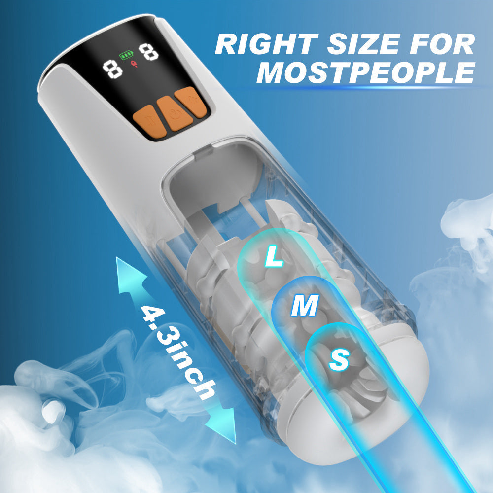 2-In-1 Thrusting Male  Masturbation Toy