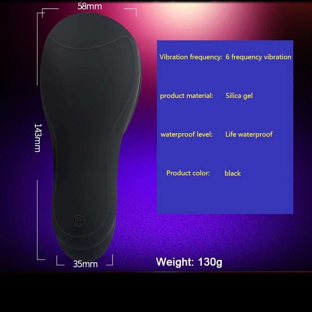 Male Vibrator with 6 Modes Tongue Licking / Adult Sex Toy Penis Head Stimulator