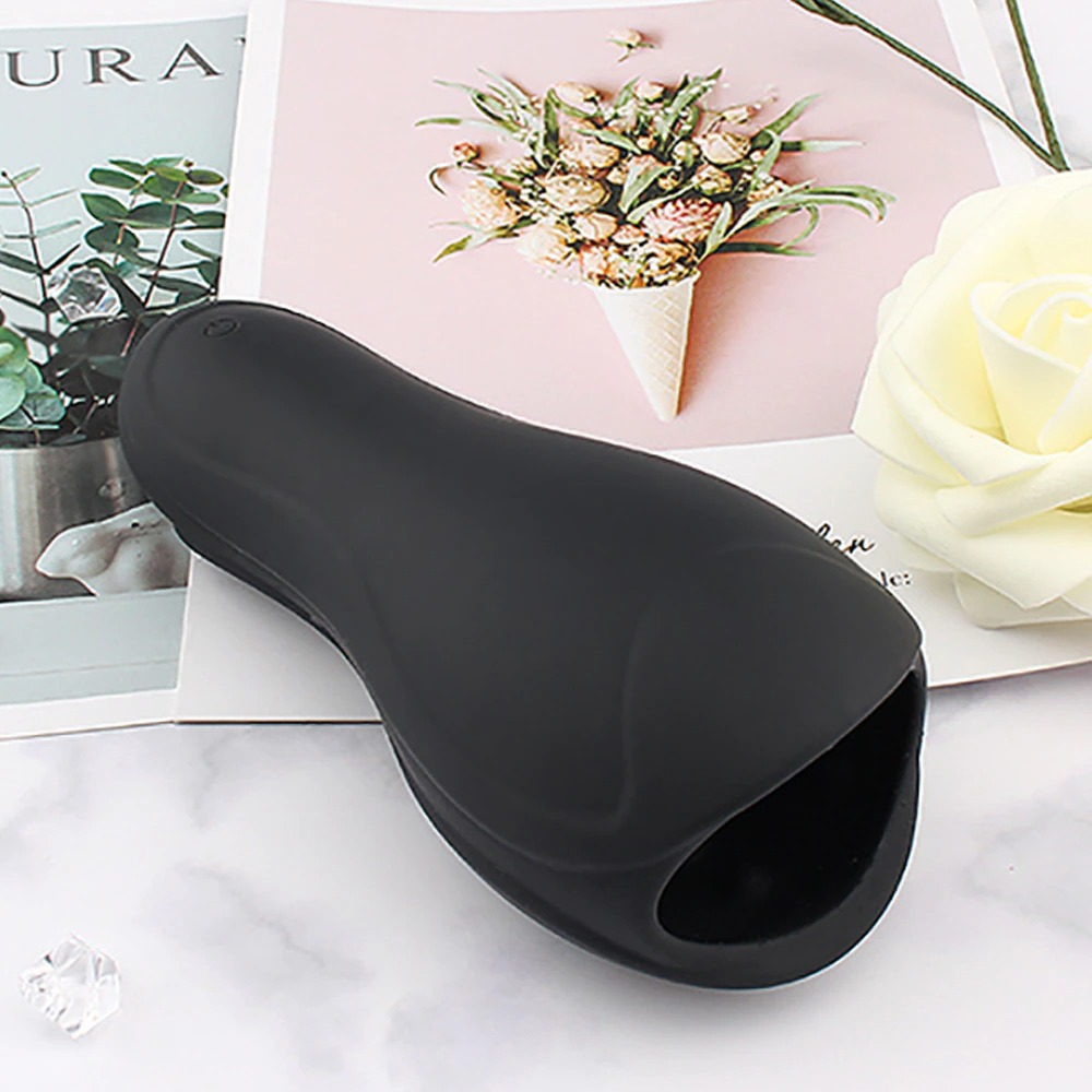 Male Vibrator with 6 Modes Tongue Licking / Adult Sex Toy Penis Head Stimulator