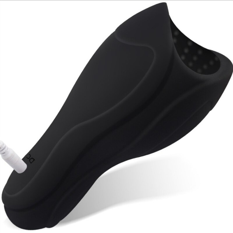 Male Vibrator with 6 Modes Tongue Licking / Adult Sex Toy Penis Head Stimulator