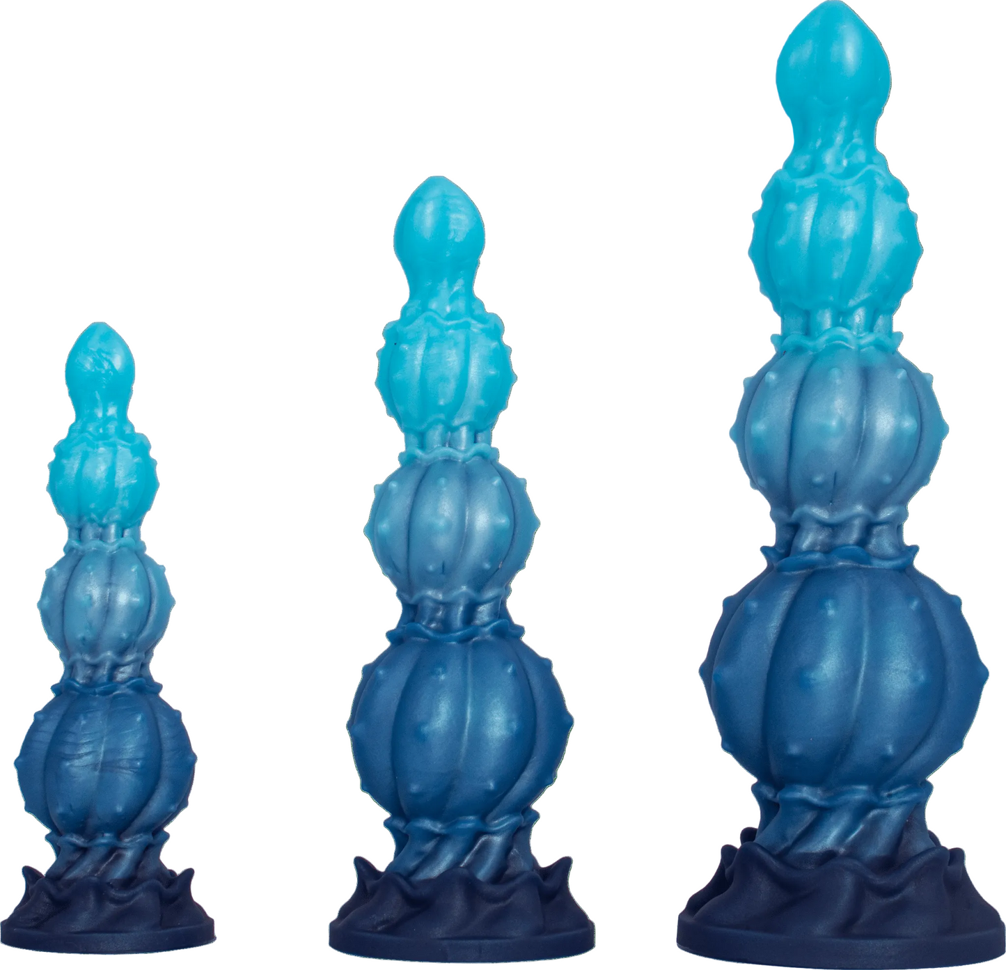 Neptune Spire Multi-Segment Fantasy Plug Dual-firmness Design (firm base, soft body)