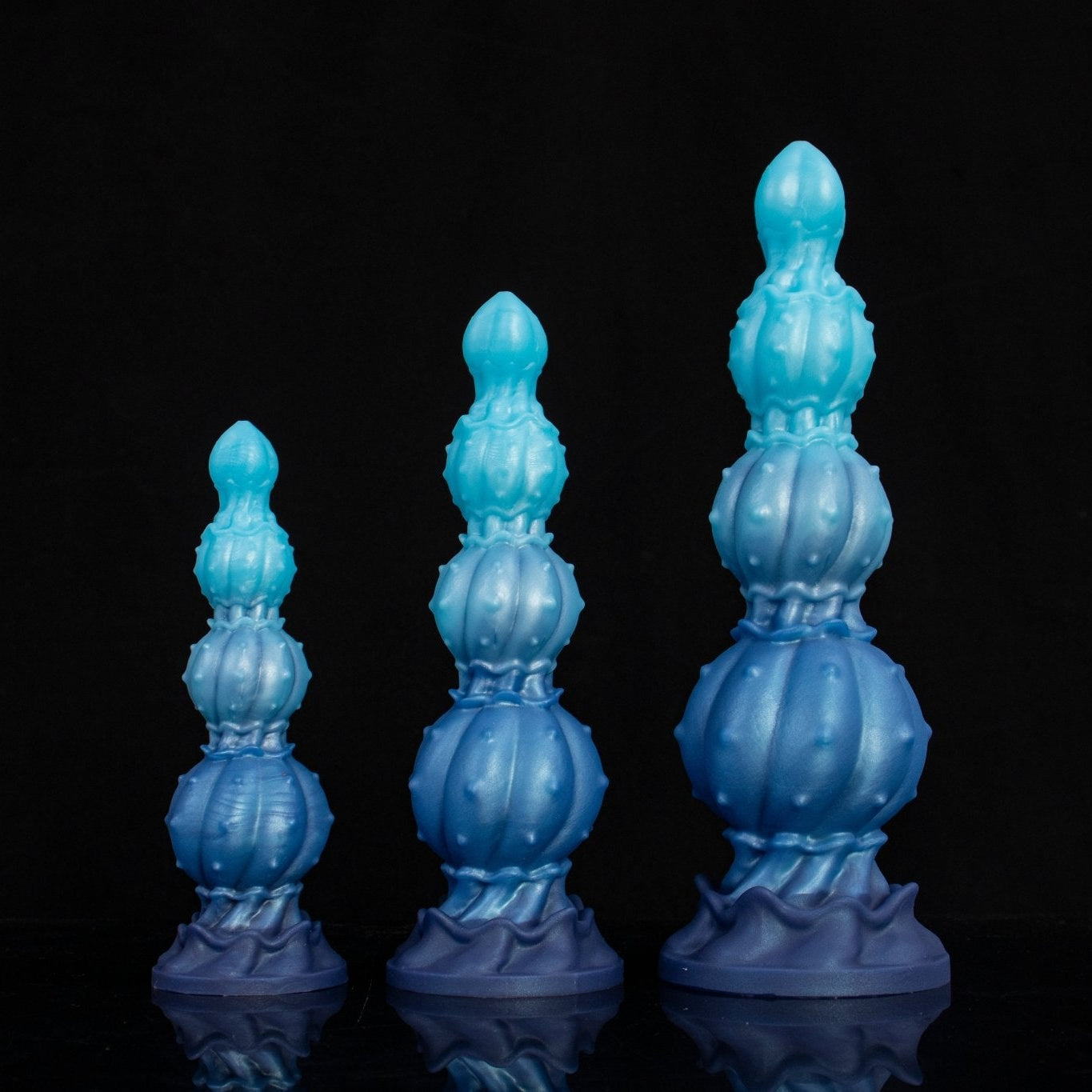 Neptune Spire Multi-Segment Fantasy Plug Dual-firmness Design (firm base, soft body)