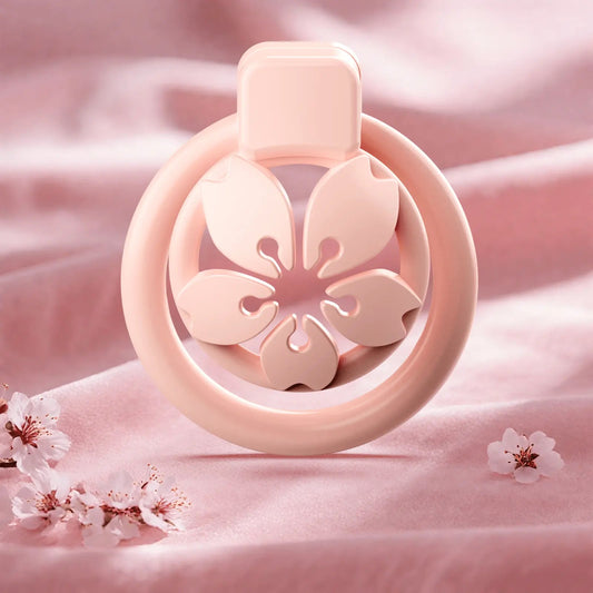 New Sakura-Style Silicone Male Chastity Cage