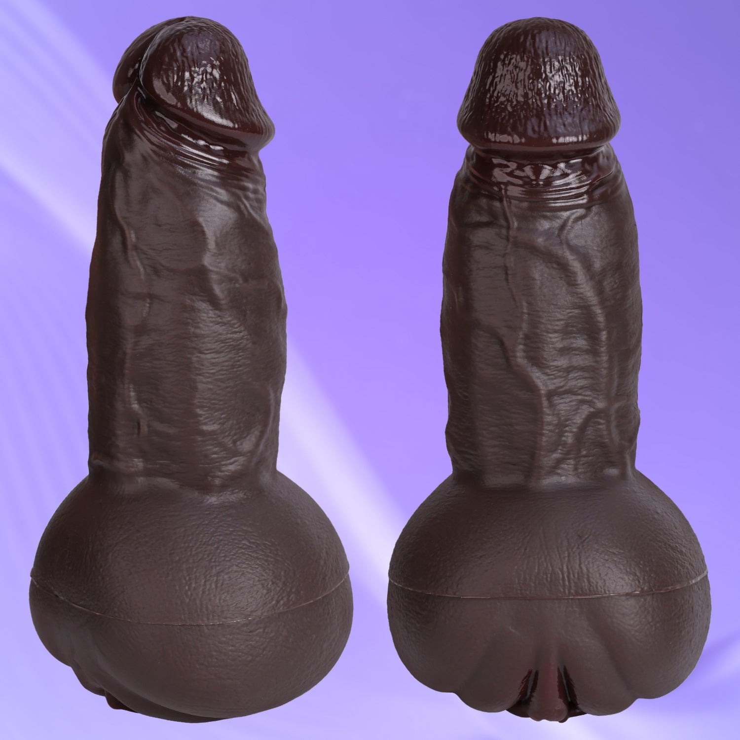 Premium Realistic Silicone Dual-Function Masturbation Toy