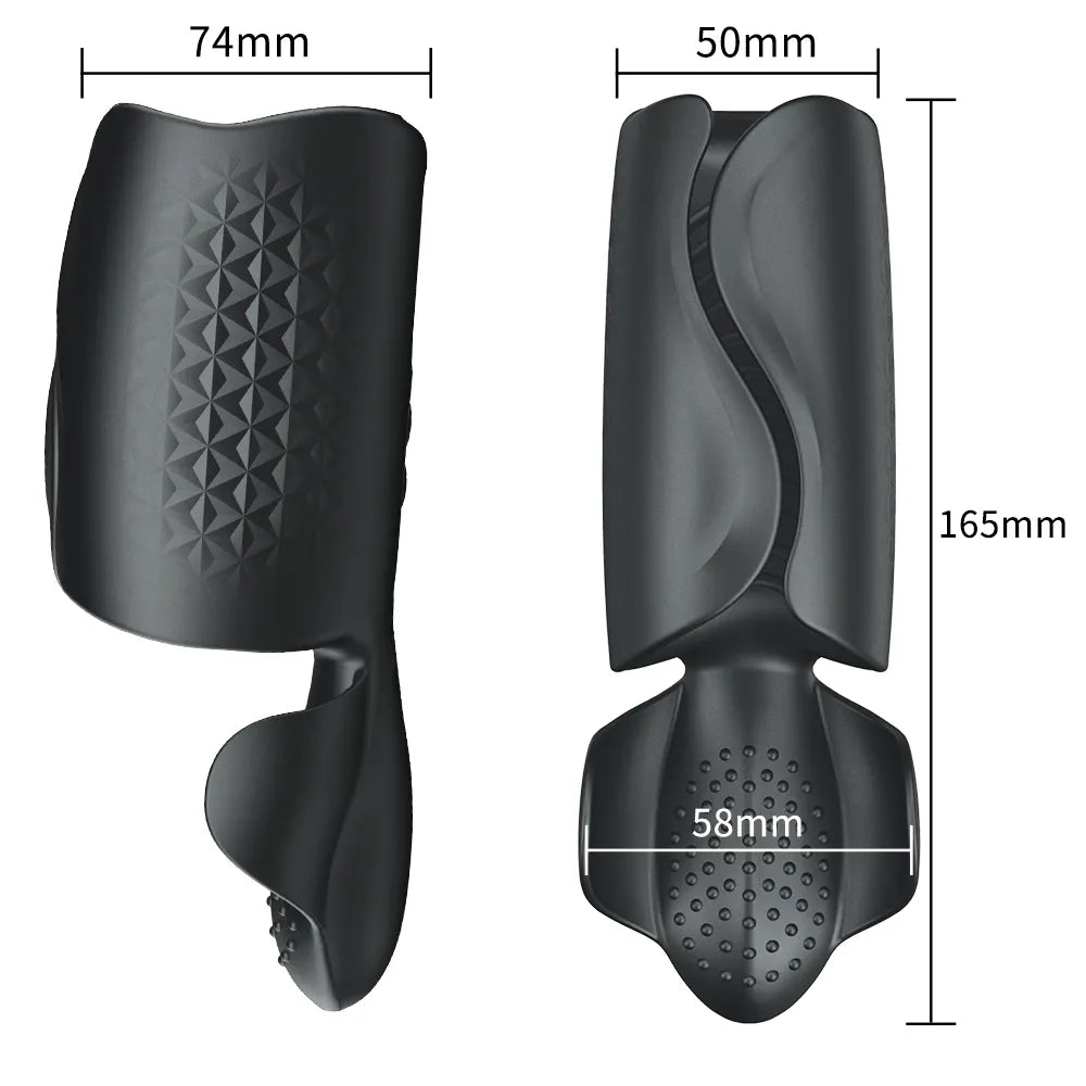 Male Masturbator Penis Vibrator Adult Sex Toy for Men Climax Delay Stimulate Glans Vibration Lock Sperm Scrotal Bound Massager MX191228