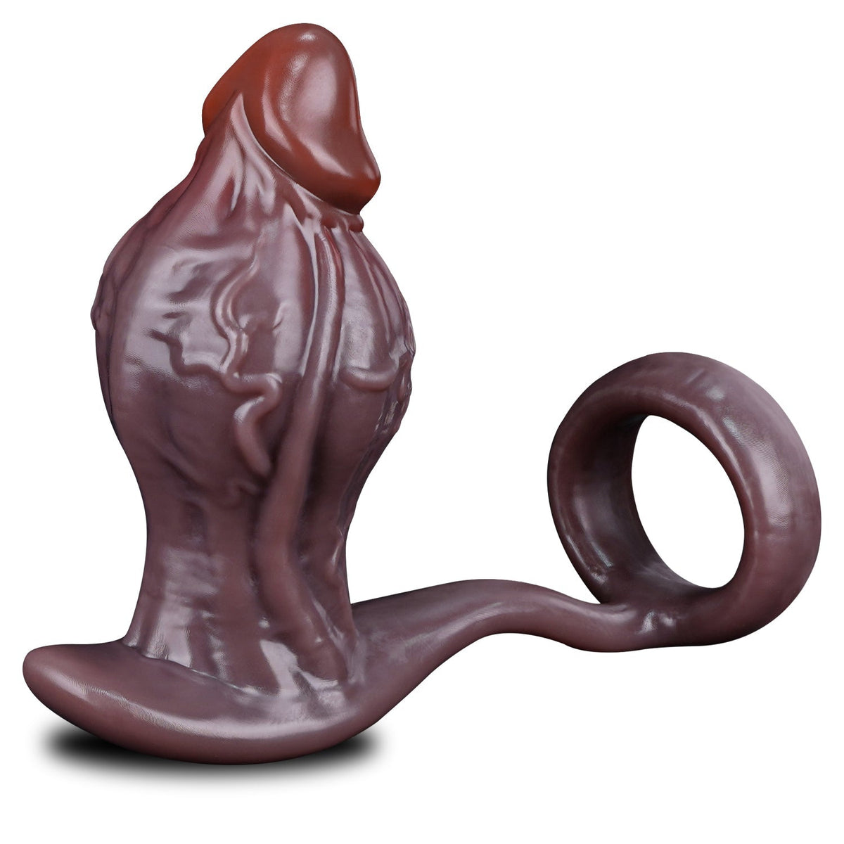 Remote Control Vibrating Butt Plug with Cock Ring, Silicone Prostate