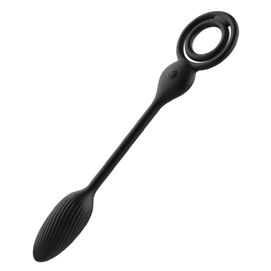 Remote Vibrating Anal Toy with Penis Ring