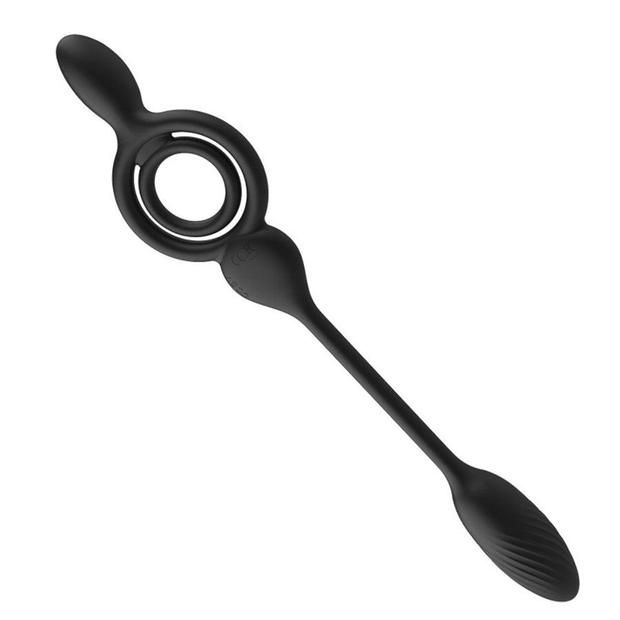 Remote Vibrating Anal Toy with Penis Ring