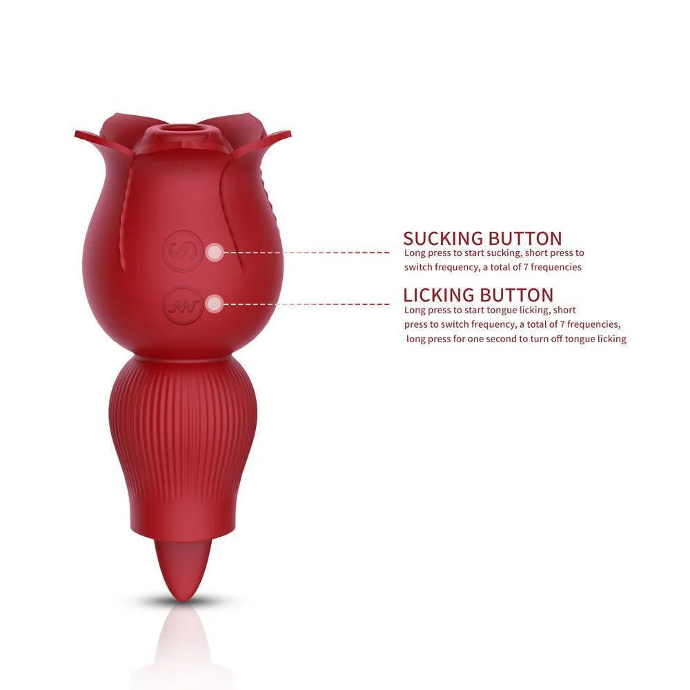 Rose Tongue Vibrator for Women