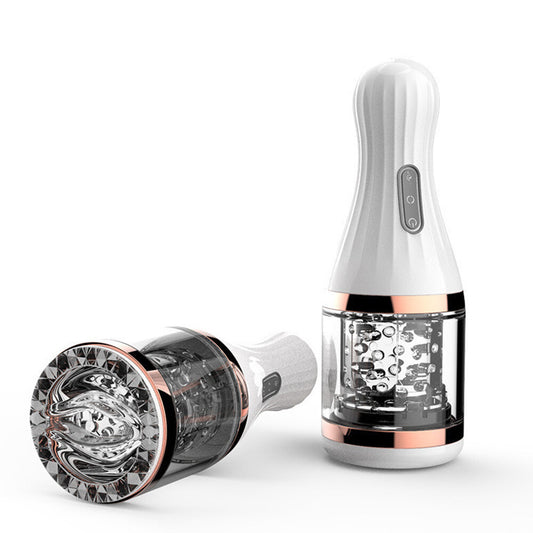 Male Masturbaters Automatic Handsfree Rotating Vibrating Cup Stroker Men Sex Toy
